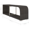 vidaXL 8 Piece Garden Lounge Set with Cushions Poly Rattan Black