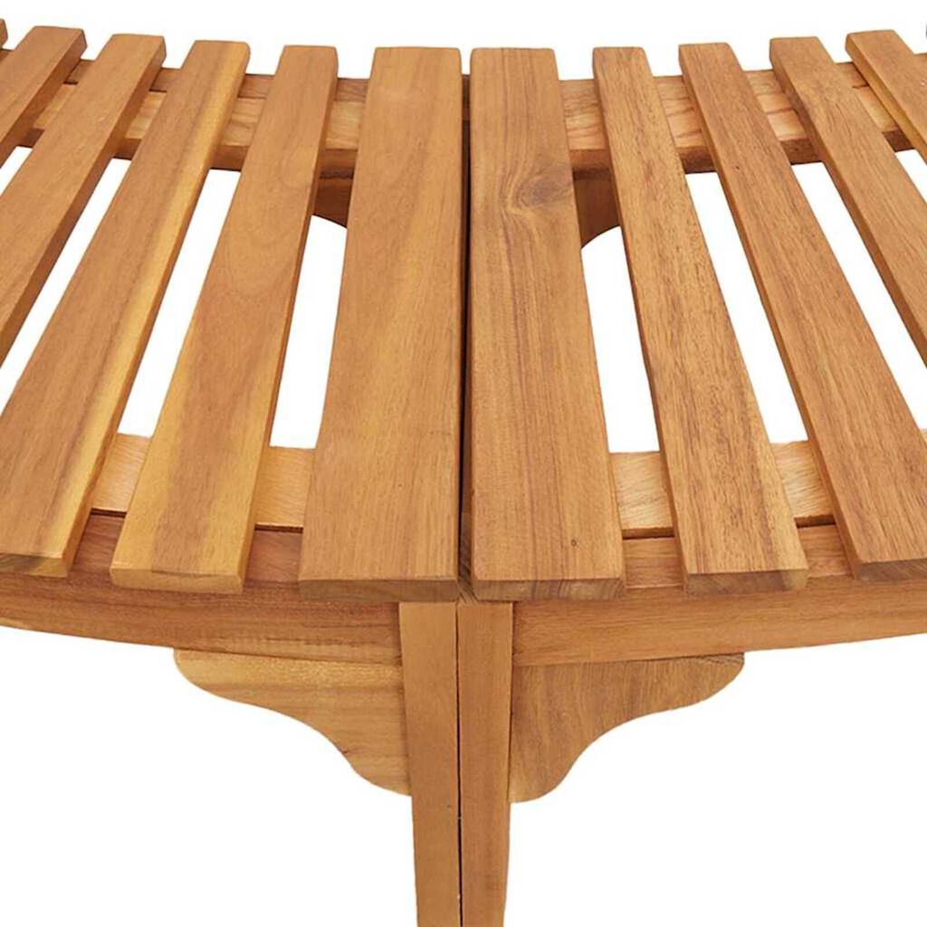 vidaXL Hot Tub Surround Brown 252 x 112 x 55.5 cm Solid acacia wood