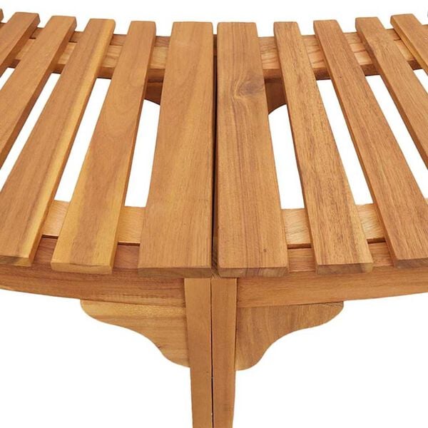 vidaXL Hot Tub Surround Brown 252 x 112 x 55.5 cm Solid acacia wood