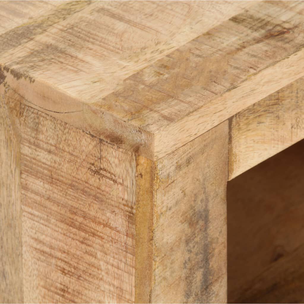 vidaXL Bedside Cabinet 40x30x50 cm Rough Mango Wood