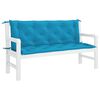 vidaXL Garden Bench Cushion Light Blue 150x(50+50)x7cm Oxford Fabric