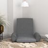 vidaXL Folding Floor Chair Light Grey Fabric