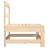 vidaXL Garden Middle Sofas 2 pcs Solid Wood Pine
