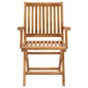 vidaXL Garden Chairs 2 pcs with Taupe Cushions Solid Teak Wood