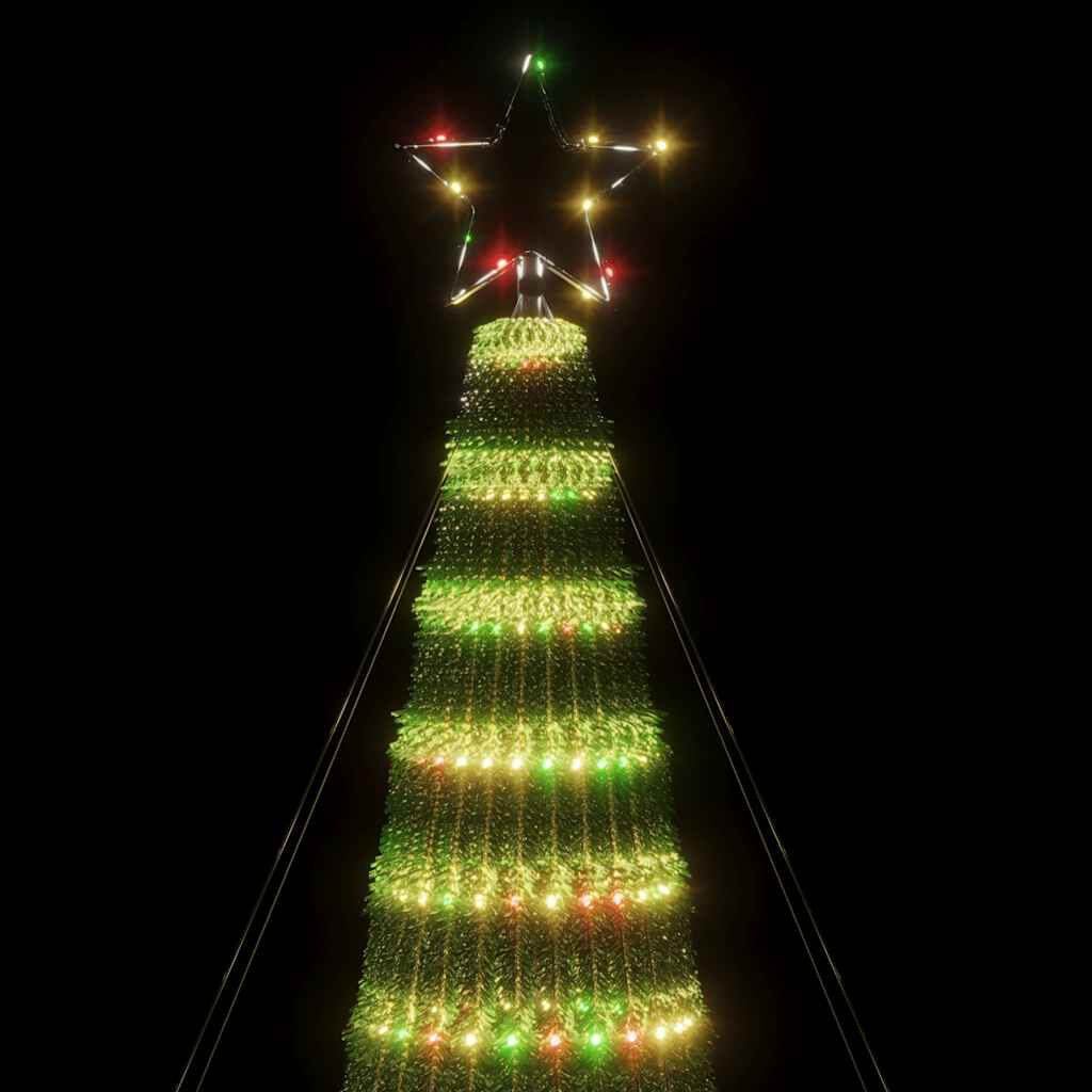 vidaXL Christmas Tree Light Cone 688 LEDs Colourful 300 cm