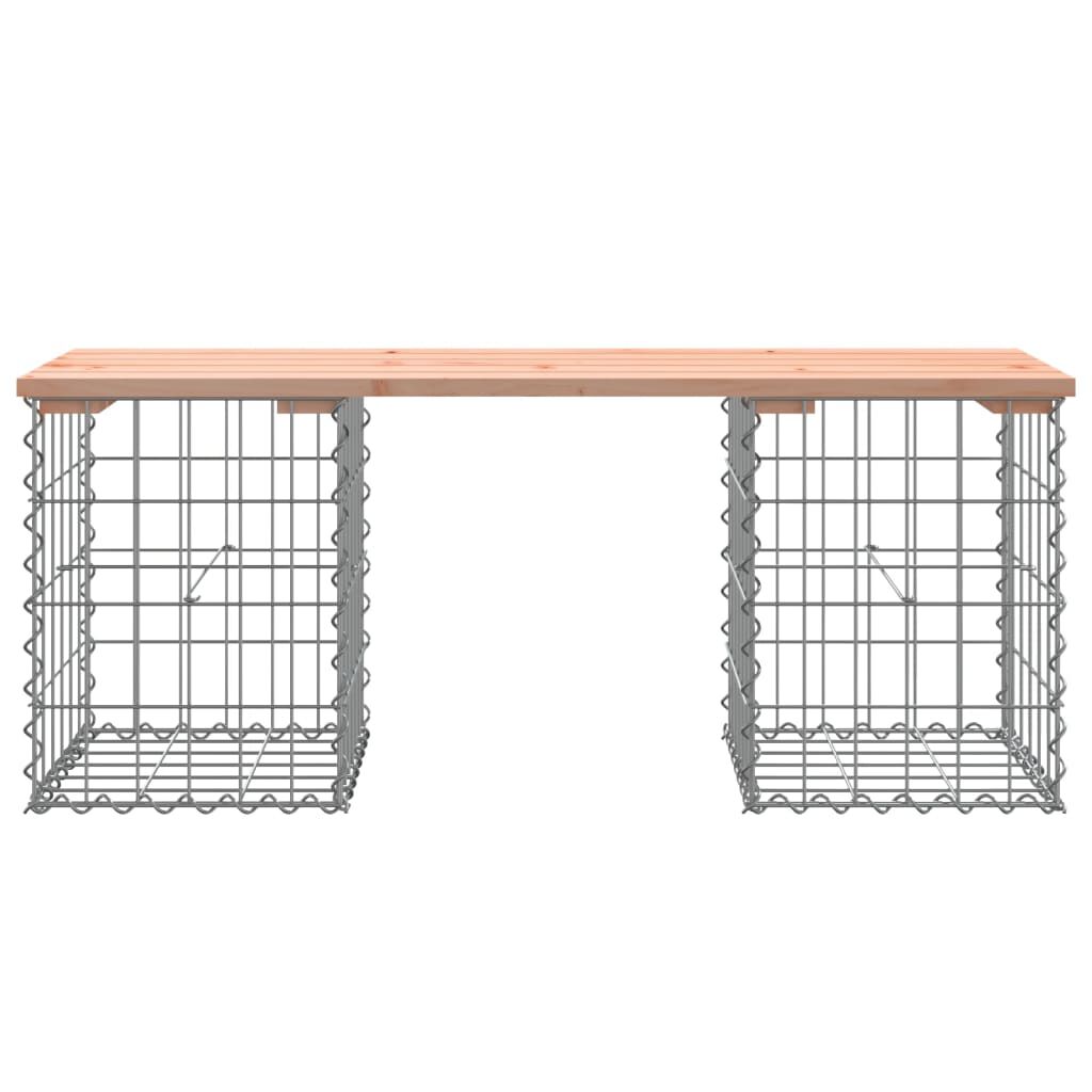 vidaXL Garden Bench Gabion Design 103x31x42 cm Solid Wood Douglas