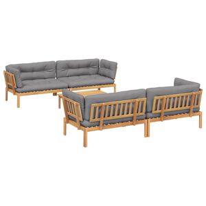 vidaXL 5 Piece Garden Pallet Sofa Set with Cushions Solid Wood Acacia