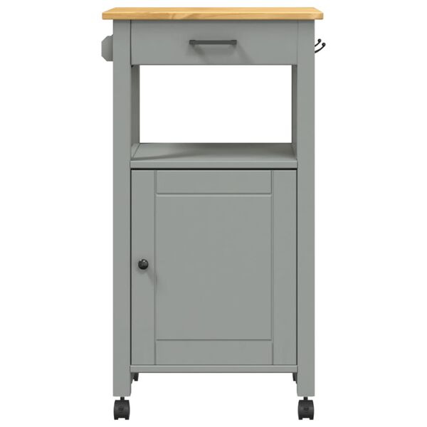 vidaXL Kitchen Trolley MONZA 48x40x90 cm Solid Wood Pine