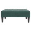 vidaXL 2-Seater Sofa Bed with Footstool Dark Green Velvet