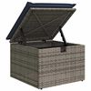 vidaXL Garden Sofa Set with Cushion 8 pcs Grey Poly rattan