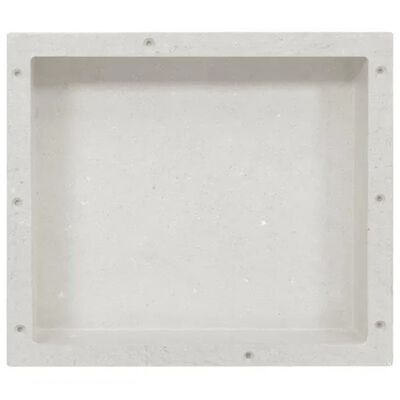 vidaXL Shower Niche Matt White 41x36x10 cm