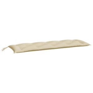 vidaXL Garden Bench Cushion Beige 150x50x7 cm Oxford Fabric