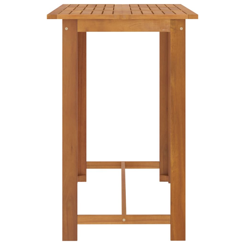 vidaXL 7 Piece Garden Bar Set with Cushions Brown