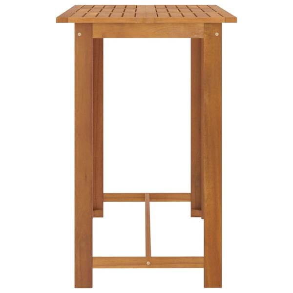 vidaXL 7 Piece Garden Bar Set with Cushions Brown