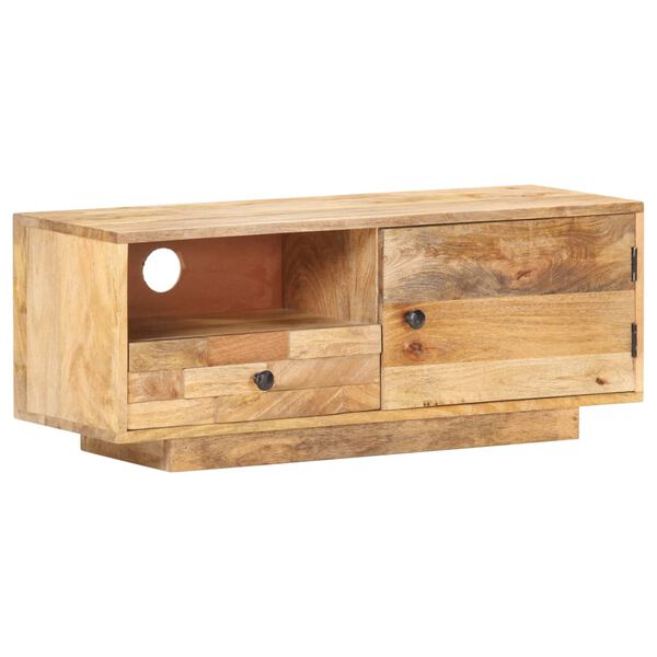 vidaXL TV Cabinet 90x30x35 cm Solid Mango Wood