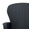 vidaXL Garden Chairs 2 pcs with Cushion Anthracite Plastic Rattan Look
