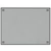 vidaXL Wall-mounted Magnetic Board Black 80x60 cm&nbsp;Tempered Glass