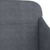 vidaXL Bench Dark Grey 110x76x80 cm Velvet