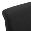 vidaXL Dining Chairs 2 pcs Black Fabric