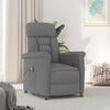 vidaXL Massage Chair Dark grey 70.5 x 96.5 x 95 cm Polyester