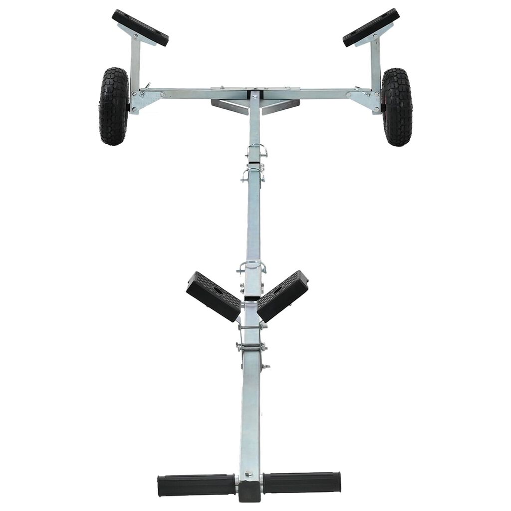 vidaXL Boat Trailer with 2 Wheels, Foldable and Adjustable, 160 kg Steel