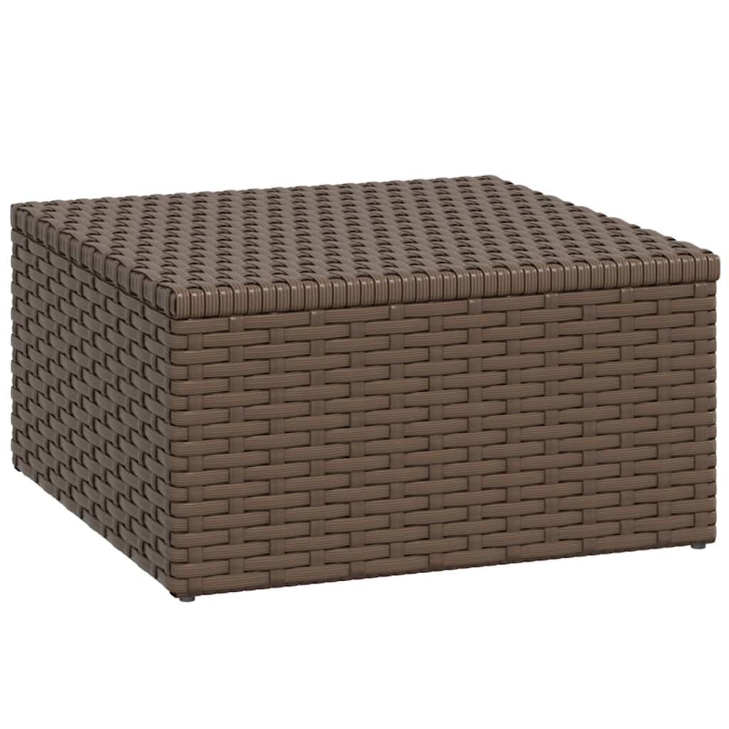 vidaXL Garden Lounge Set Brown Poly Rattan
