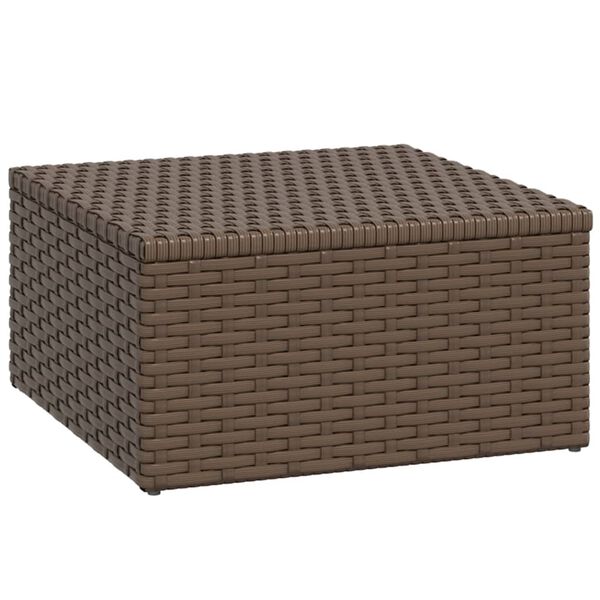 vidaXL Garden Lounge Set Brown Poly Rattan