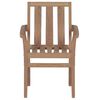 vidaXL Garden Chairs 2 pcs with Green Cushions Solid Teak Wood