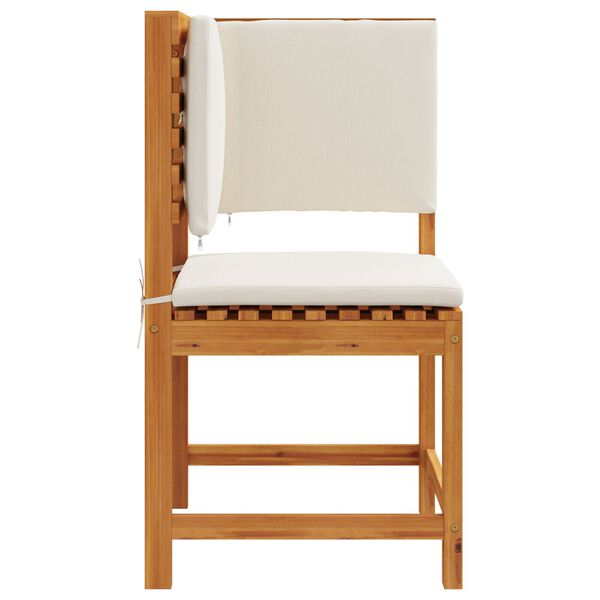 vidaXL Garden Chair Corner with Cushions Solid Wood Acacia
