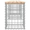 vidaXL Garden Bench Gabion Design 203x31x42 cm Solid Wood Pine