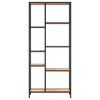 vidaXL Book Shelf 80x30x180 cm Steel and Engineered Wood