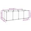 vidaXL Small Animal Cage Black 144x74x46.5 cm PP and Steel