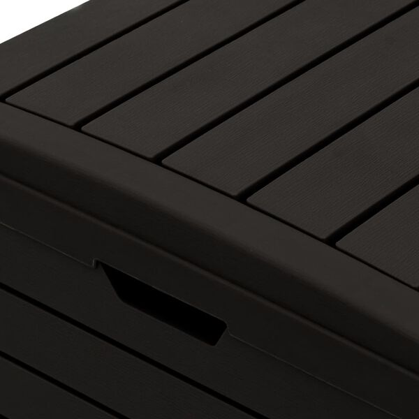 vidaXL Outdoor Garbage Bin Black 78x41x86 cm Polypropylene