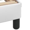 vidaXL Bed Frame with LED without Mattress "Zadar" White 100x190 cm