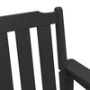 vidaXL Garden Bench with Cushion Black 120 x 59 x 88cm HDPE