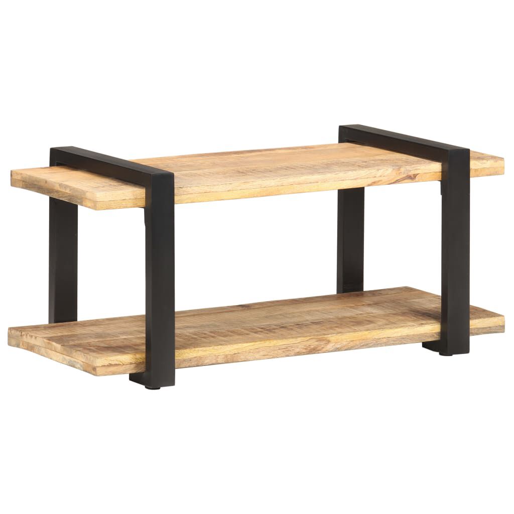 vidaXL TV Cabinet 90x40x40 cm Rough Mango Wood