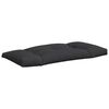 vidaXL Pallet Cushions 2 pcs Black Fabric