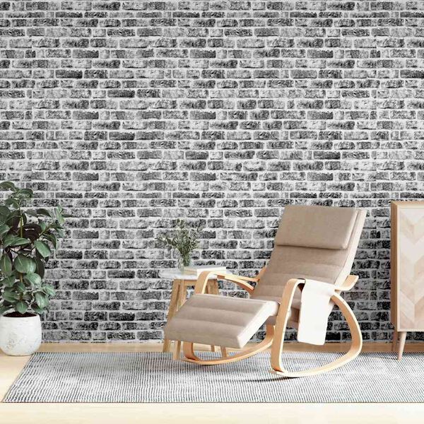 vidaXL 3D Wall Panels with Dark Grey Brick Design 10 pcs EPS
