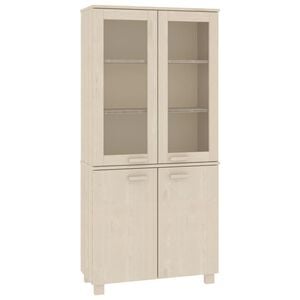 vidaXL Highboard HAMAR Solid Wood Pine Honey Brown