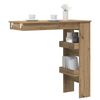 vidaXL Wall Bar Table Artisan Oak 102x45x103.5 cm Engineered Wood