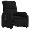 vidaXL Electric Massage Recliner Chair Black Microfibre Fabric