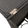 vidaXL Propane Tank Cover Table Black 40x40x60 cm Poly Rattan