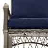 vidaXL Garden Chair Grey 60 x 70 x 78cm Poly Rattan