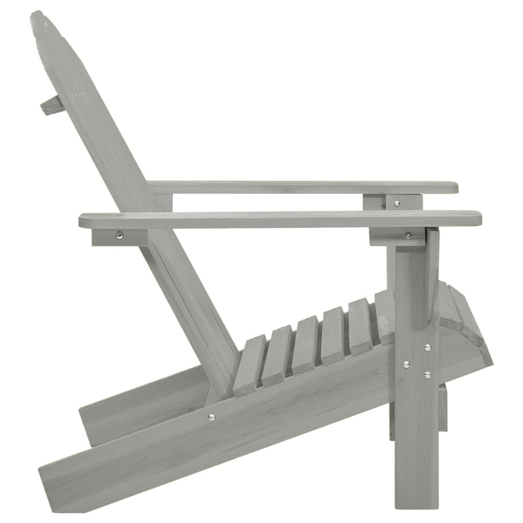 vidaXL Garden Chair Wood Grey