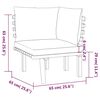 vidaXL 8 Piece Garden Lounge Set with Cushions Solid Wood Acacia