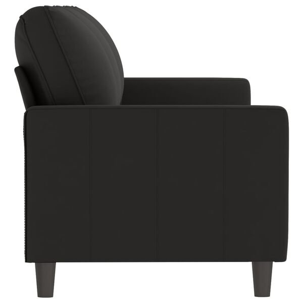 vidaXL 3-Seater Sofa Black 180 cm Velvet