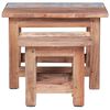 vidaXL Nesting Tables 2 pcs Solid Mahogany Wood
