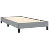 vidaXL Bed Frame without Mattress Light Grey 100x203 cm Twin XL Fabric