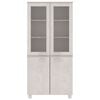 vidaXL Highboard HAMAR Solid Wood Pine White