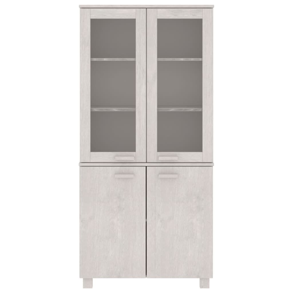 vidaXL Highboard HAMAR Solid Wood Pine White